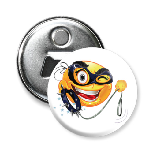 Магнит-открывашка с принтом Смайл