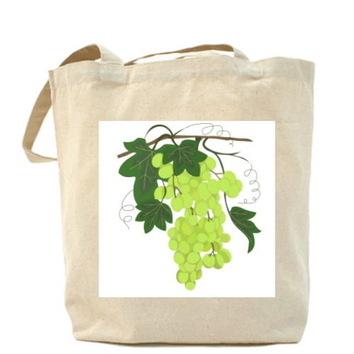 Сумка шоппер с принтом Принт 'Виноград'