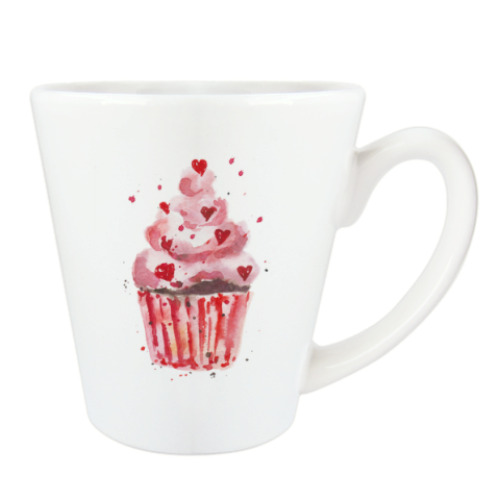 Чашка Латте с принтом Вкусняшка