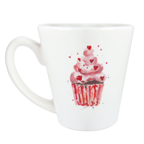 Чашка Латте с принтом Вкусняшка