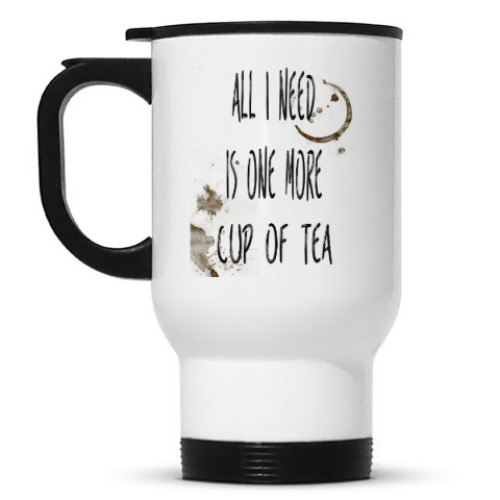 Кружка-термос с принтом Чашка чая