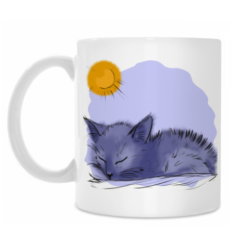 Кружка с принтом 'Котенок'