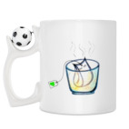 Кружка с футбольным мячиком