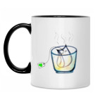 Кружка двухцветная