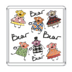 Магнит 6.5 x 6.5 см  'Медведы'