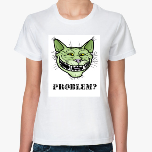 Классическая футболка с принтом Кото-тролль Кото-тролль, troll