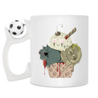 Кружка с футбольным мячиком
