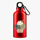 Металлическая бутылка 400 мл UV-DTF