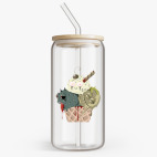 Банка с бамбуковой крышкой