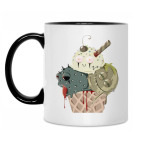 Кружка двухцветная