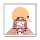 Магнит 6.5 x 6.5 см Just Married