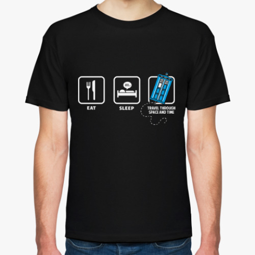 Футболка с принтом Тардис