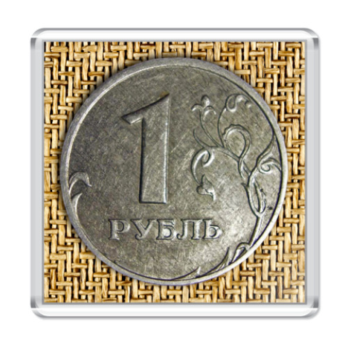 Магнит с принтом Рублик