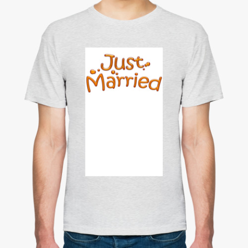 Футболка с принтом Just Married