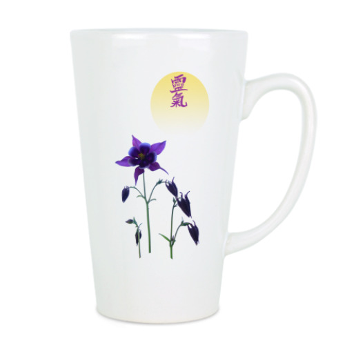 Чашка Латте с принтом Рейки