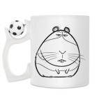 Кружка с футбольным мячиком