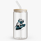 Банка с бамбуковой крышкой