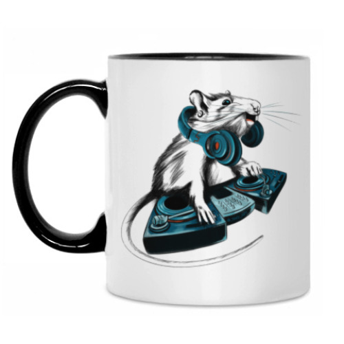 Кружка с принтом DJ RAT