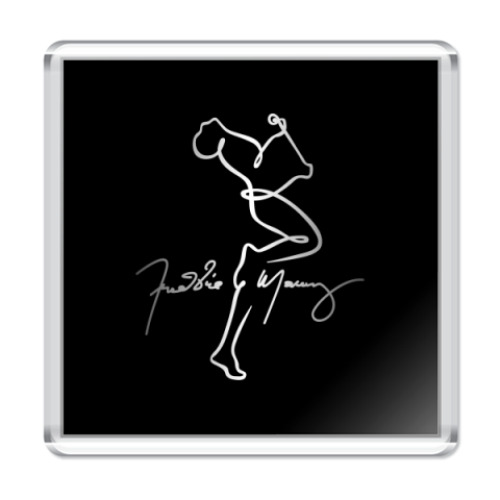 Магнит с принтом Freddie Mercury