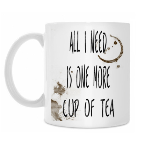 Кружка с принтом Чашка чая