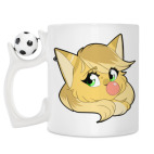 Кружка с футбольным мячиком