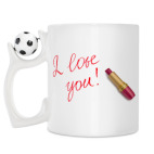 Кружка с футбольным мячиком