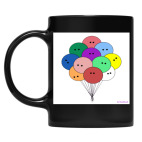 Кружка цветная UV-DTF