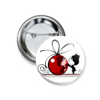 Значок 37 мм Котик