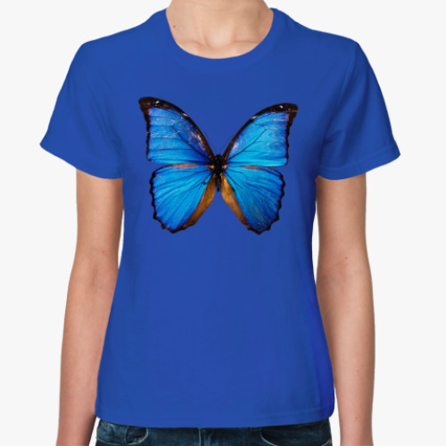Женская футболка с принтом BUTTERFLY