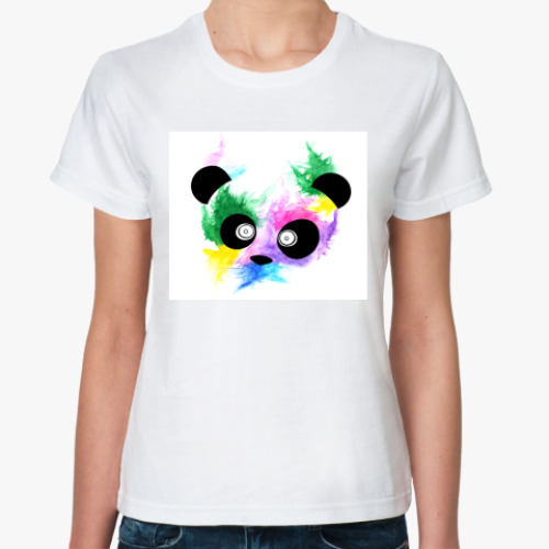 Классическая футболка с принтом Панда