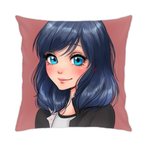 Подушка с принтом Pretty Girl