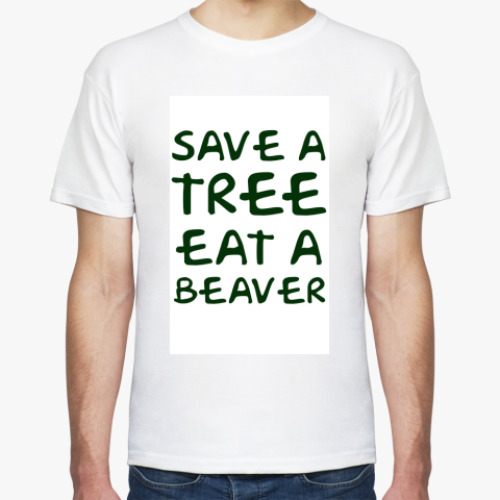 Футболка с принтом Save a tree