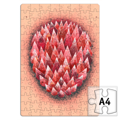 Пазл с принтом чувствую красный (sensor red)