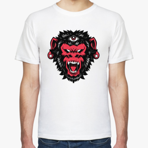 Футболка с принтом Crazy Monkey