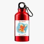 Металлическая бутылка 400 мл UV-DTF