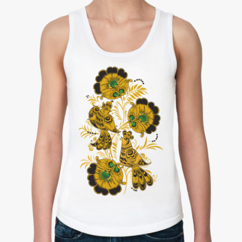 Женская майка с принтом Русский народный узор