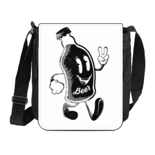 Сумка на плечо (мини-планшет) с принтом Герой веселья (hero of fun)