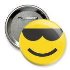 Значок 75 мм Крутой Смайл