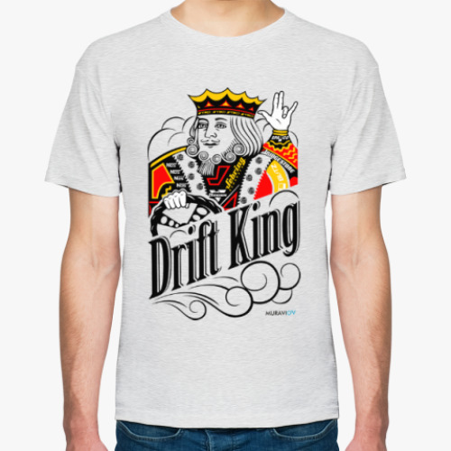 Футболка с принтом Дрифт Король