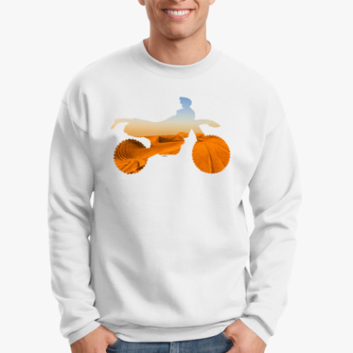 Свитшот с принтом Мотопейзаж