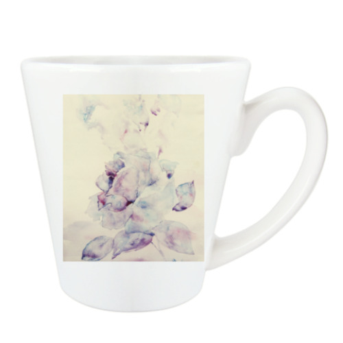 Чашка Латте с принтом Кокетка