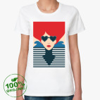 Женская футболка органик