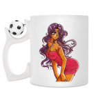 Кружка с футбольным мячиком
