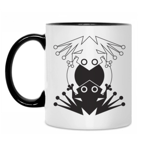 Кружка с принтом Лягушки