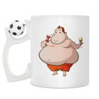 Кружка с футбольным мячиком