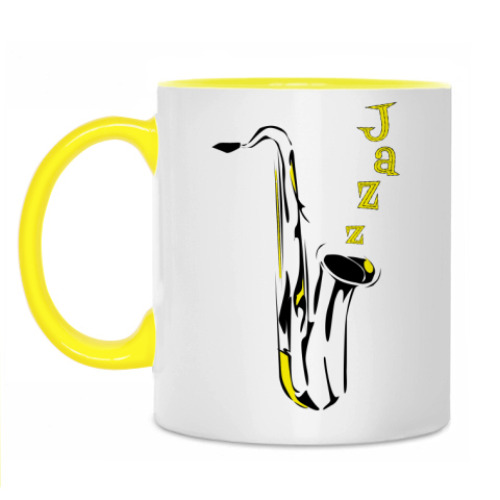 Кружка с принтом Jazz