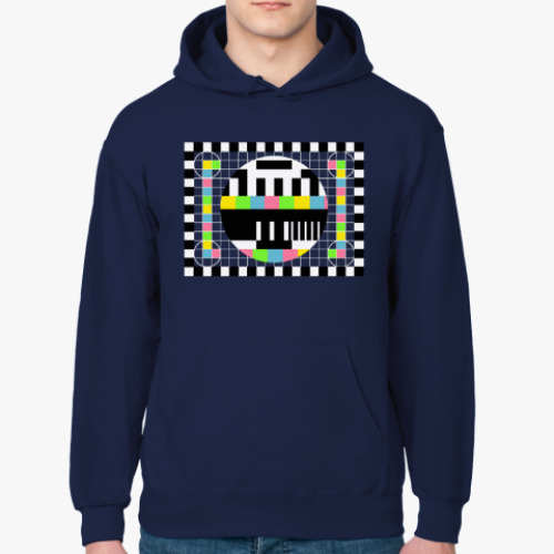 Толстовка худи с принтом TV Test Pattern