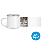 Кружка металлическая белая (круговая запечатка)