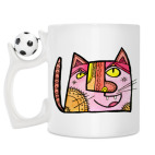 Кружка с футбольным мячиком