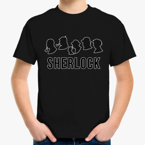 Детская футболка с принтом Sherlock